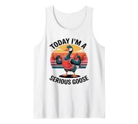 Today I'm A Serious Goose - Funny Gym Goose Tank Top