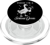 Today I'm A Serious Goose Lifting Weights Gym Fitness PopSockets PopGrip for MagSafe