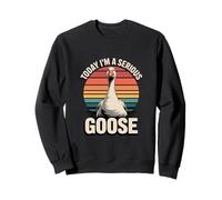 Today I'm A Serious Goose Retro Funny Humor Sweatshirt