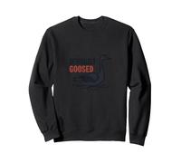 Today I'm a Serious Goose - Seriously Goosed Humor Sweatshirt, Adult Unisex, Black, XL