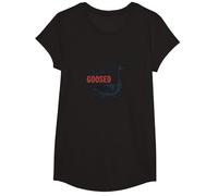 Today I'm a Serious Goose - Seriously Goosed Humor T-Shirt, Girls, Black, Medium