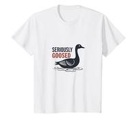 Today I'm a Serious Goose - Seriously Goosed Humor T-Shirt, Kids, White, 3 Years