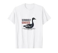 Today I'm a Serious Goose - Seriously Goosed Humor T-Shirt, Men, White, 4XL