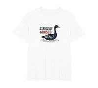 Today I'm a Serious Goose - Seriously Goosed Humor T-Shirt, Men's Big and Tall, White, 6X Tall