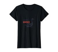 Today I'm a Serious Goose - Seriously Goosed Humor T-Shirt, Women, Black, L