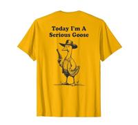 Today I'm A Serious Goose T-Shirt, Men, Golden Yellow, Large