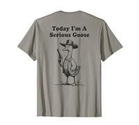 Today I'm A Serious Goose T-Shirt, Men, Slate Grey, 3X-Large
