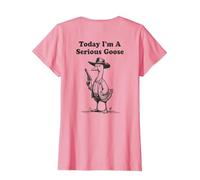 Today I'm A Serious Goose T-Shirt, Women, Pink, Medium