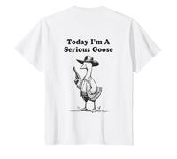 Today I'm A Serious Goose T-Shirt, Youth, White, 3T