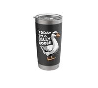 Today I'm A Silly Goose Duck Funny Silly Goose Stainless Steel Insulated Tumbler