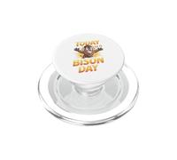 Today Is A Bison Day Funny Cute Retro USA American Animal PopSockets PopGrip for MagSafe