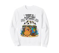Today Is A Capy Day Funny Capybara Pun Seagull 4th Grade Sweatshirt