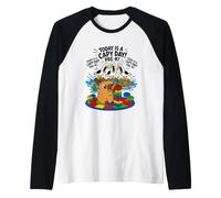 Today is A Capy Day Funny Capybara Pun Seagull Pre K School Raglan Baseball Tee