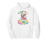 Today is a Chinese Crested Day Cartoon Pet Breed Puff Dog Pullover Hoodie