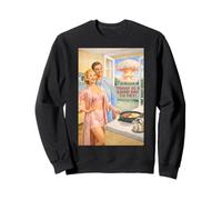 Today Is a Good Day to Fry 1950s Atomic Bomb Bacon Eggs Joke Sweatshirt