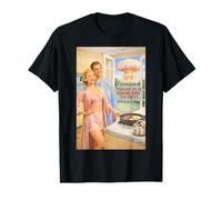 Today is a Good Day to Fry 1950s Atomic Bomb Bacon Eggs Joke T-Shirt