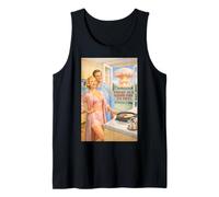 Today is a Good Day to Fry 1950s Atomic Bomb Bacon Eggs Joke Tank Top