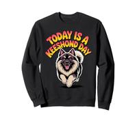 Today is a Keeshond day Cartoon Pet Dog Breed Canine Puppy Sweatshirt