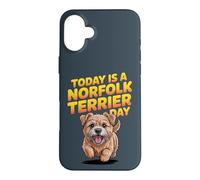 Today is a Norfolk Terrier day Cartoon Pet Small Dog Breed Case for iPhone 16 Plus