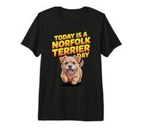 Today is a Norfolk Terrier Day Cartoon Pet Small Dog Breed Premium T-Shirt