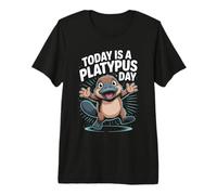 Today is A Platypus Day Funny Cute Cartoon Weird Australian Premium T-Shirt