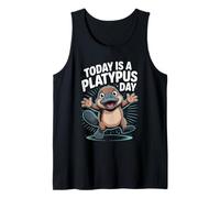 Today is A Platypus Day Funny Cute Cartoon Weird Australian Tank Top
