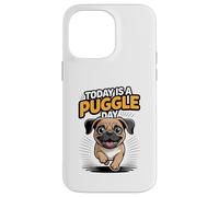 Today Is A Puggle Day Cute Funny Designer Dog Mix Breed Pet Case for iPhone 14 Pro Max