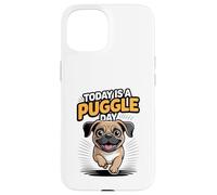Today Is A Puggle Day Cute Funny Designer Dog Mix Breed Pet Case for iPhone 15