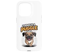 Today Is A Puggle Day Cute Funny Designer Dog Mix Breed Pet Case for iPhone 15 Pro