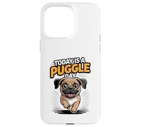 Today Is A Puggle Day Cute Funny Designer Dog Mix Breed Pet Case for iPhone 15 Pro Max