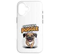 Today Is A Puggle Day Cute Funny Designer Dog Mix Breed Pet Case for iPhone 16