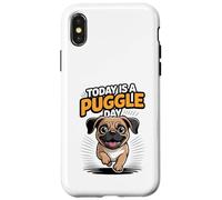 Today Is A Puggle Day Cute Funny Designer Dog Mix Breed Pet Case for iPhone X/XS