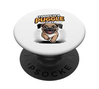 Today Is A Puggle Day Cute Funny Designer Dog Mix Breed Pet PopSockets Adhesive PopGrip
