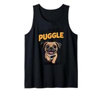 Today is A Puggle Day Cute Funny Designer Dog Mix Breed Pet Tank Top