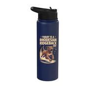Today is A Rhodesian Ridgeback Day Funny African Lion Dog Stainless Steel Insulated Water Bottle