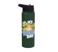 Today is a Turtle Day Cute Turtle Cartoon Animal Humor Stainless Steel Insulated Water Bottle