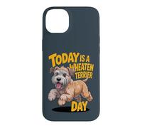 Today is a Wheaten Terrier day Cartoon Irish Pet Dog Breed Case for iPhone 14 Plus