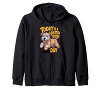 Today is a Wheaten Terrier day Cartoon Irish Pet Dog Breed Zip Hoodie