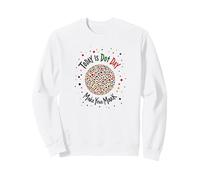 Today Is Dippin Dot Day Make Your Mark Colorful Celebration Sweatshirt, Adult Unisex, White, Large