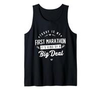 Today is My First Marathon, Runner Running Half Marathon Tank Top