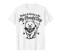 Today is My Peaceful Day Walk for Peace Aloka Dog and Monks T-Shirt