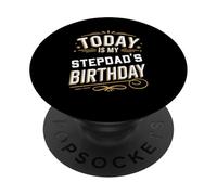 Today Is My STEPDAD'S Birthday Shirt Matching Birthday PopSockets Adhesive PopGrip