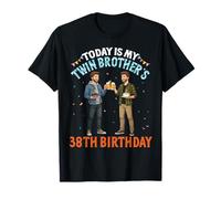 Today is My Twin Brother's 38th Birthday 38 Years Old Sister T-Shirt