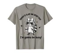 Today is Slap an Idiot Day Gift Funny Raccoon Humor T-Shirt