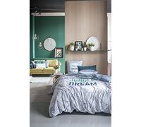 TODAY 'Jungle Dream Duvet Bedding Set, Cotton, 260 x 240 cm Grey/White/Green