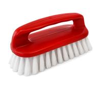 Today - Laundry Brush with Ergonomic Handle, Semi-Stiff Bristles | Wavy bristles remove dirt and stains from fabrics with controlled action. Easy to rinse, approx. 15 x 7.5 cm.