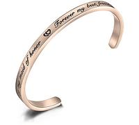Today My Maid of Honor Forever My Best Friend Cuff Bracelet Bridesmaid Jewelry Maid of Honor Gift Bridesmaid Gift (Maid of Honor-RG)