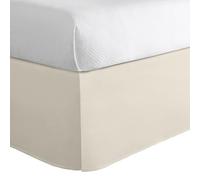 Today’s Home Cotton Blend Bed Skirt Dust Ruffle Classic Tailored Styling 14" Drop King, Ivory