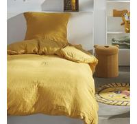 TODAY Single Bed Linen 140 x 240 cm Cotton Gauze Ochre
