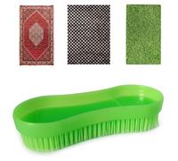 Today - Stiff Hand Brush for Carpet, Artificial Grass and Textile Surfaces - Durable Plastic Bristles Scrubbing Brush - Made in Italy - Ideal for Rugs, Stairs and Hard Floors